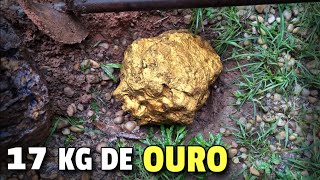 CAMPONÊS ACHA MAIS DE 17 QUILOS DE OURO AO CAVAR UMA CERCA [upl. by Elleuqram]