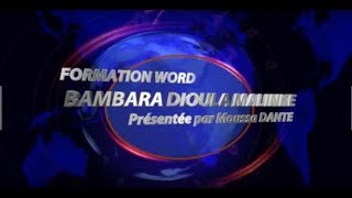 TUTO WORD N°22 BAMANAKAN DIOULA MALINKE  Part N°2 CRÉER ET IMPRIMER DES ÉTIQUETTES Publipostage [upl. by Golda]