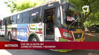 Las unidades de buses 101 tienen nuevo recorrido por Managua [upl. by Warton]