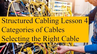 Structured Cabling 04  Categories of Cables  Selecting the Right Network Cable [upl. by Carce]