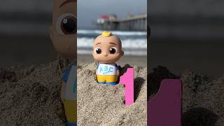 Learn Numbers 123 at the Beach CoComelon Toys cocomelon shorts [upl. by Corbie14]