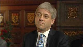 New Speaker John Bercow in angry TV interview spat [upl. by Lukasz]