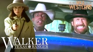 Walker Texas Ranger  Walker And Trivette Chase Down Carjacker In A Plane  Wild Westerns [upl. by Innis685]