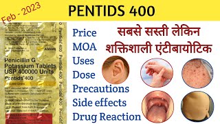 Pentids 400 tablet Uses  Otitis media  Ear infection  Respiratory Infections [upl. by Nahsar612]