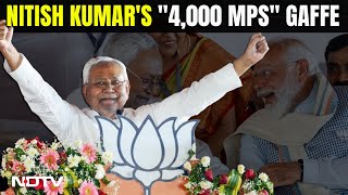 Nitish Kumar  PM Modi On Stage Nitish Kumars quotOver 4000 MPsquot Faux Pas In Bihar [upl. by Rebeka]