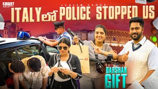 Italy లో Police ఆపేసారు😨ఎందుకుDarshan Gifted me a Bag😍Shopping in RomeDay2amp3 in RomeJuhith [upl. by Emerick]