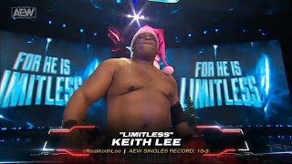 Keith Lee Entrance  AEW Collision December 23 2023 [upl. by Leontina]