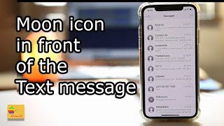 Moon icon on the side of text message [upl. by Nessej]