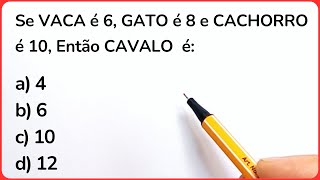 🔥5 QUESTÕES DE RACIOCÍNIO LÓGICO😱 GRAU 1‼️ [upl. by Arrac]