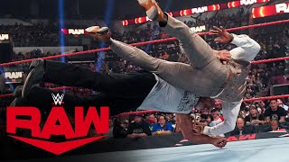 Goldberg hits Bobby Lashley with a massive Spear Raw Aug 16 2021 [upl. by Sergu]