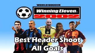 PS1 Winnig Eleven 2002ISS2002 All Headed Goals [upl. by Svoboda]