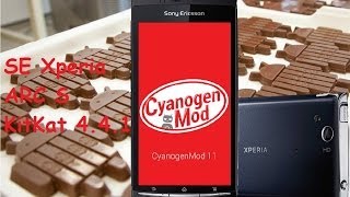 Sony Xperia Arc S LT18i  KitKat 441 Cyanogenmod 11 beta version [upl. by Luy]