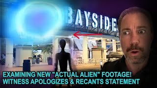 Actual New Miami Mall Aliens Footage Revealed Bayside Marketplace Alien Witness Apologizes [upl. by Schnapp]