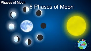 Phases of the Moon  Learning the Moon phases  Educational Video for Kids [upl. by Iadam782]