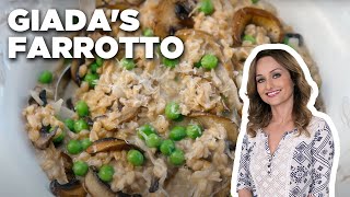 Giada De Laurentiis Mushroom and Pea Farrotto  Giada in Italy  Food Network [upl. by Cha669]