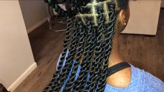 HOW TO Senegalese Twist  MediumLarge [upl. by Lleroj704]