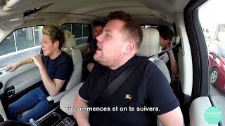 One Direction Carpool Karaoke Part 2  VOSTFR Traduction Française [upl. by Xavler]