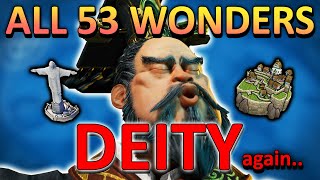 I again built EVERY Wonder in Civ 6 on the HARDEST difficulty in one single game [upl. by Hastie]