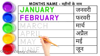 January February Months nameJanuary February ki SpellingMahino ke naamJanuary February March [upl. by Castor]