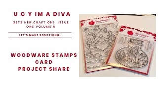 Woodware Stamps Card Project Share [upl. by Larkin]