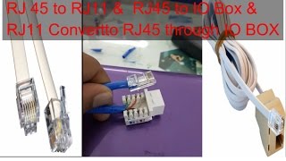 How to convert Rj45 to RJ11 or Rj11 to Rj45 [upl. by Hillie]