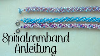 Anleitung Spiralarmband zum Selbstmachen  Armband Paris Glitzerlicht [upl. by Dachy]