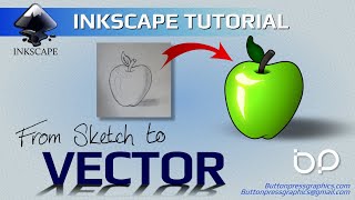 Going From SKETCH To VECTOR In INKSCAPE [upl. by Aeuhsoj]