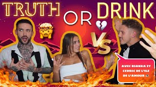 TRUTH OR DRINK avec BIANKA et CEDRIC DE LÎLE DE LAMOUR🌴 UN RETOUR À LA RÉALITÉ QUI FAIT MAL 😩 [upl. by Erbma878]