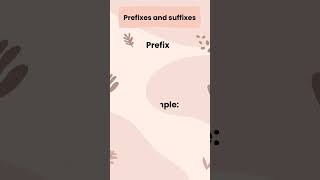 Prefixes and Suffixes  Quick Grammar Tips  English Grammer shorts english grammar [upl. by Chicoine]