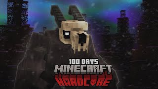 I Spent 100 Days in A Frozen Apocalypse in Hardcore Minecraft [upl. by Esorlatsyrc]