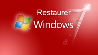 Comment restaurer windows 7 [upl. by Vinson]