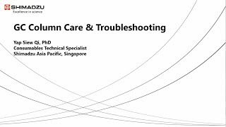 GC Columns Care amp Troubleshooting [upl. by Ordnael]