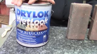 How To Best Seal Masonry amp Paver Stones  Drylok Wet Look Sealer [upl. by O'Driscoll853]