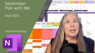 2023 OneNote September Plan with Me in the Jenuine Studios undated Planner [upl. by Funda207]