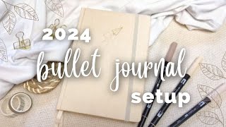 2024 BULLET JOURNAL SETUP  Easy Yearly Bullet Journal Set Up  2024 Plan With Me Bujo Spread [upl. by Adnaluy175]