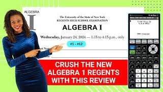 NEW Algebra 1 Regents Review Jan 2024 Calculator Strategies 1  12 [upl. by Analiese]