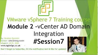 How to Add VCSA to AD for authentication Integrating VMware vSphere with Active Directory Session 7 [upl. by Eemaj]