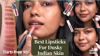 MUST HAVE AFFORDABLE LIPSTICK SHADES FOR DUSKY SKIN TONE  Starting from 80  In Tamil [upl. by Gnehc]