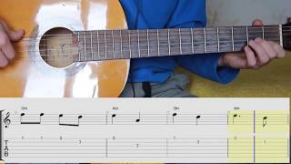 Katyusha  Guitar Lesson TAB Notes Chords Катюша на гитаре МелодияНоты Табы Аккорды [upl. by Moorish]