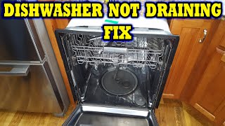 Dishwasher not draining FIX DIY KitchenAid amp Whirlpool [upl. by Koral]