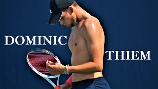 Dominic THIEM shirtless Court level practice 🎾 forehand amp backhand drills [upl. by Penrod]