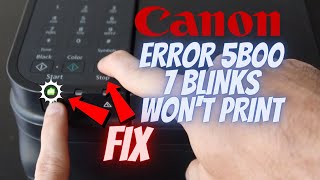 Canon Error 5B00 Reset SOLVED Ink Waste Counter  Support Code 5B00 5800 Pixma G4200 7 Blinks [upl. by Dowd]