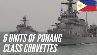 6 units of Pohang class corvettes from South Korea will be received by the Philippine Navy [upl. by Emmott]