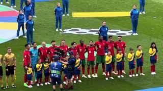 Portuguese national anthem 🇵🇹  Türkiye  Portugal 🇹🇷🇵🇹 EURO 2024 Dortmund euro2024 [upl. by Royal]