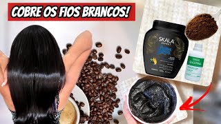 COMO DEIXAR O CABELO PRETO NATURALMENTE  CABELO BRANCO FICA PRETO EM MINUTOS [upl. by Lisabet]