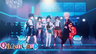 【MMD 原神  Genshin Impact】퀸카 Queencard『Anemo Boys』4K 60FPS [upl. by Sixla]