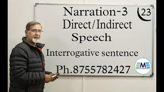 NARRATION3 DIRECTINDIRECT SPEECH INTERROGATIVE SENTENCE By ENGLISH MADE EASY [upl. by Diamond]