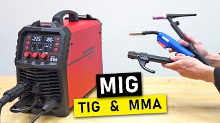 6 in 1 Multi Welding Machine MIG Spot TIG MMA  ARCCAPTAIN MIG200  Unboxing and Test [upl. by Lairea858]