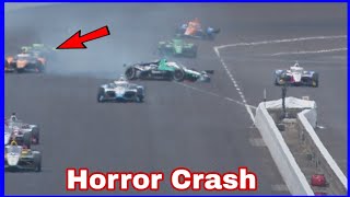 MARCUS ERICSSON HARD CRASH IN INDY 500 PRACTICE [upl. by Digirb]