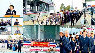 Commissioning of USS John L Canley  Navy Expeditionary Sea Base [upl. by Ettesus805]